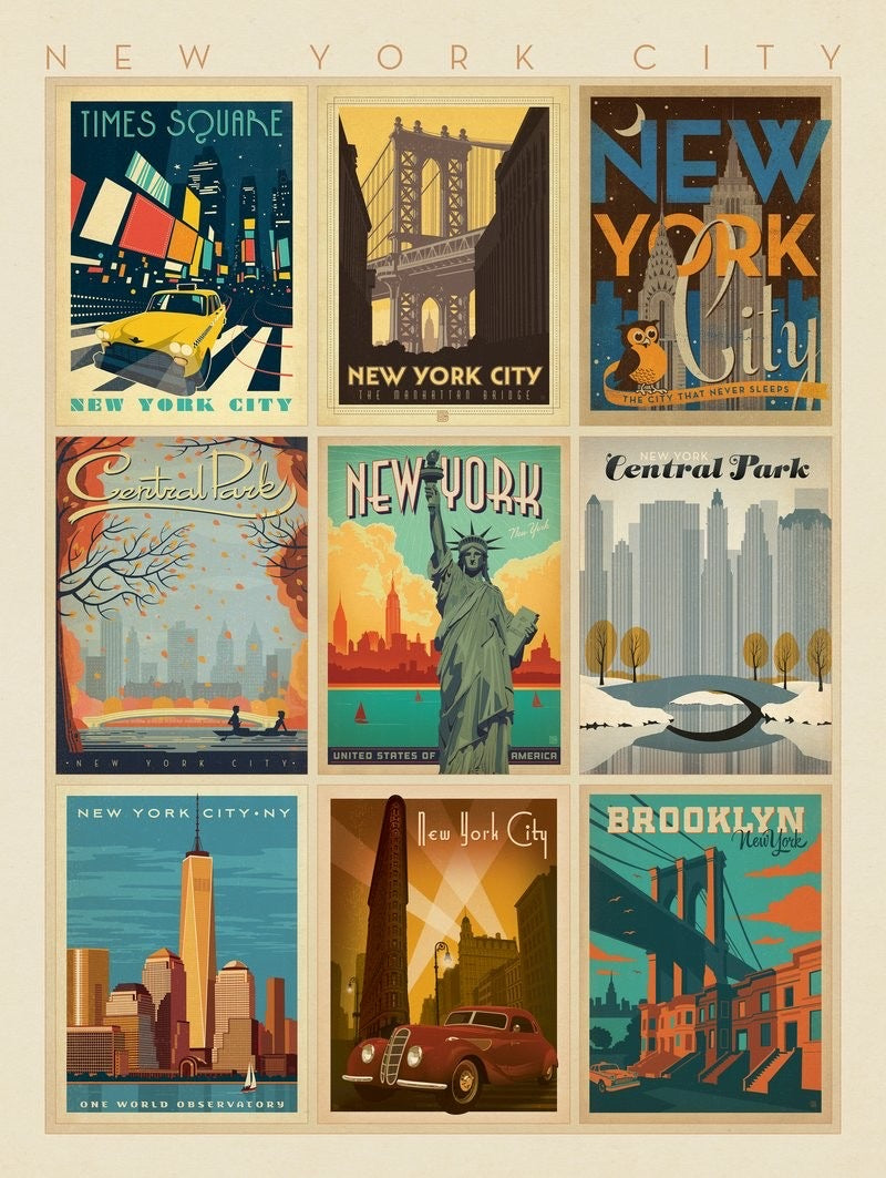 New York hot City, Art Print, A2